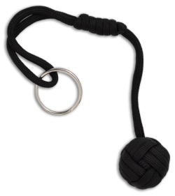 Monkeyz Fist Black Paracord Lanyard Knot (Small 3/4" Ball)