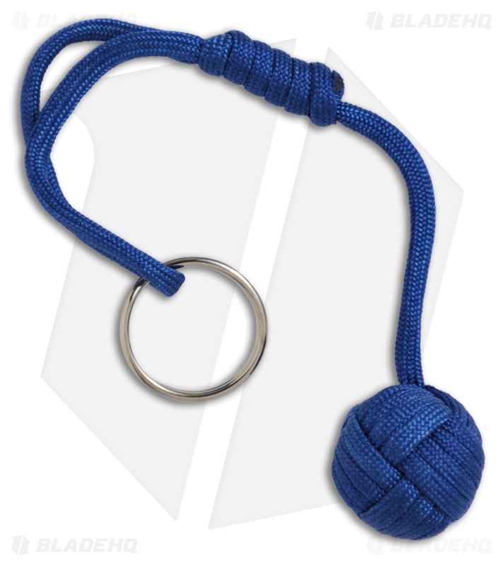 Monkeyz Fist Royal Blue Paracord Lanyard Knot (Small 3/4" Ball)