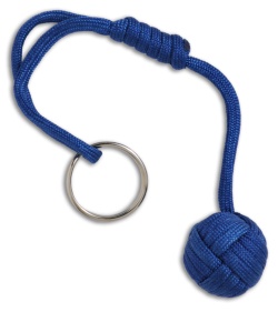 Monkeyz Fist Royal Blue Paracord Lanyard Knot (Small 3/4" Ball)