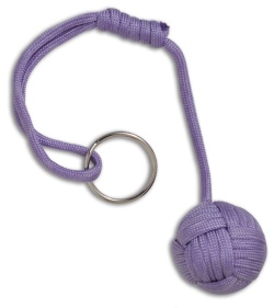 Monkeyz Fist Violet Paracord Lanyard Knot (Large 1-1/4" Ball)