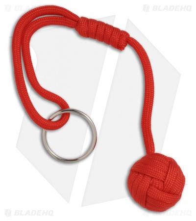 Monkeyz Fist Red Paracord Lanyard Knot (Small 3/4" Ball)