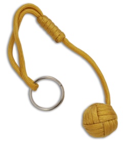 Monkeyz Fist Mustard Yellow Paracord Lanyard Knot (Small 3/4" Ball)