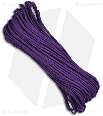 Purple 550 Paracord Nylon Braided 7-Strand Core (100') USA