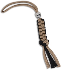 Para-Cord Wilson Tactical Lanyard Parachute Cord Tan & Black (Skull)