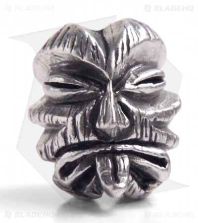 Schmuckatelli Kiko Skull Lanyard Tiki Bead (Pewter)