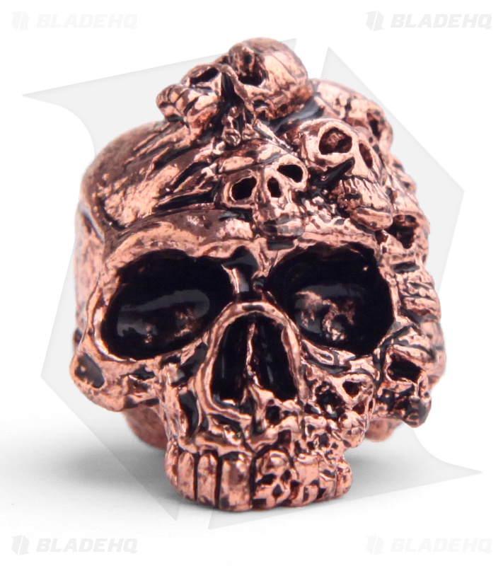 Schmuckatelli Mind Skull Lanyard Bead (Antique Copper Plated)