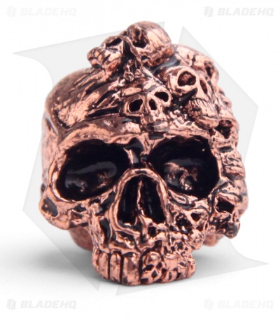 Schmuckatelli Mind Skull Lanyard Bead (Antique Copper Plated)