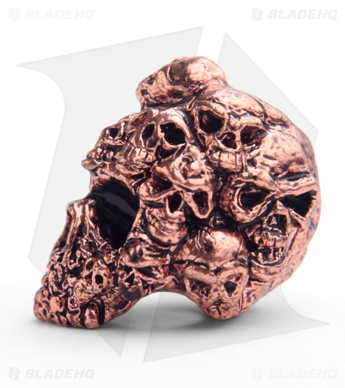 Schmuckatelli Mind Skull Lanyard Bead (Antique Copper Plated)