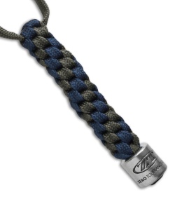 Zero Tolerance Knives Tied Paracord Lanyard + ZT Bead Gray/Blue