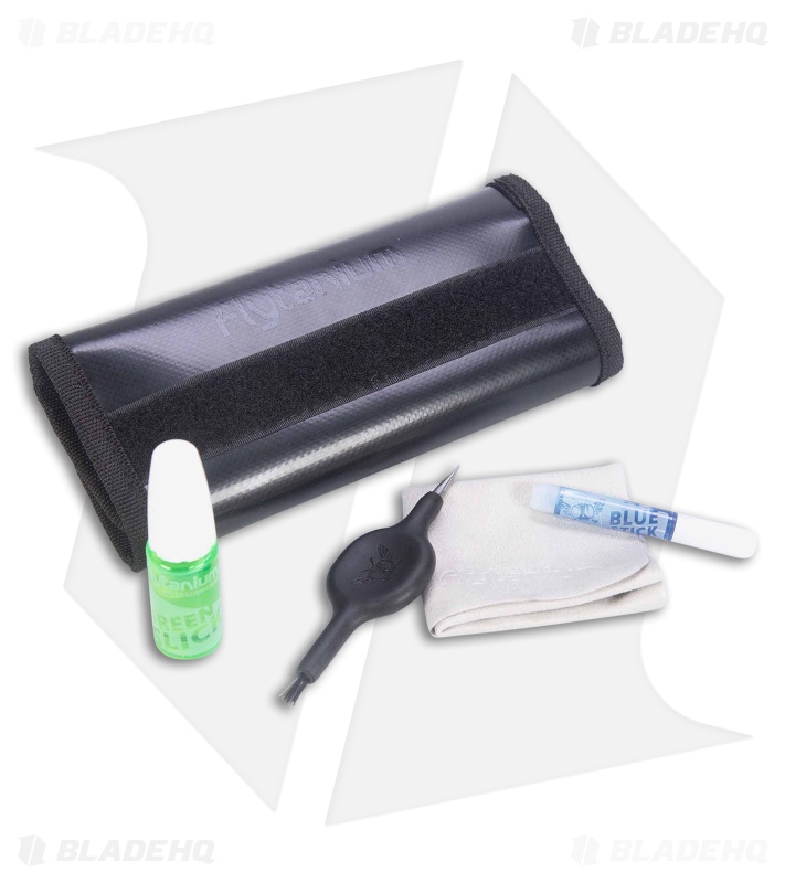 Flytanium Knife Care Kit Bundle w/ Threadlocker + Lubricant + Polishing Cloth