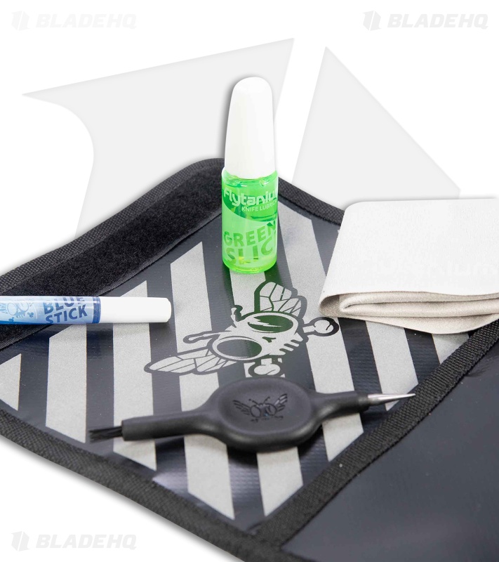 Flytanium Knife Care Kit Bundle w/ Threadlocker + Lubricant + Polishing Cloth