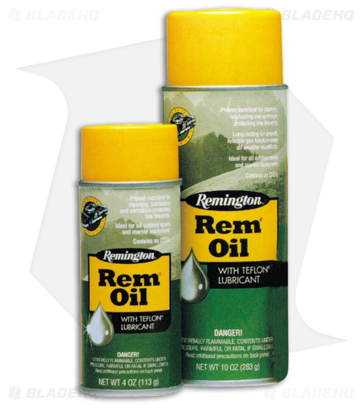 Remington 4 oz. Rem Oil w/ Teflon Lubricant Spray Can Blade HQ