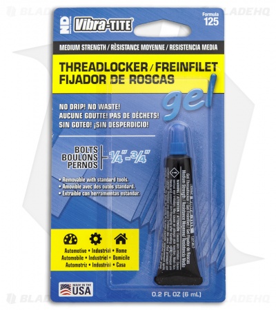 Sportsman's Bench Products Vibra-Tite Medium Strength Blue Threadlocker Gel