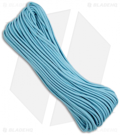 Carolina Blue 550 Paracord Nylon Braided 7-Strand Core (100') USA