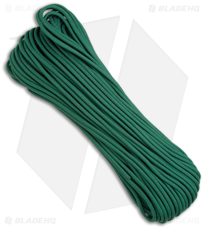 Hunter Green 550 Paracord Nylon Braided 7-Strand Core (100') USA
