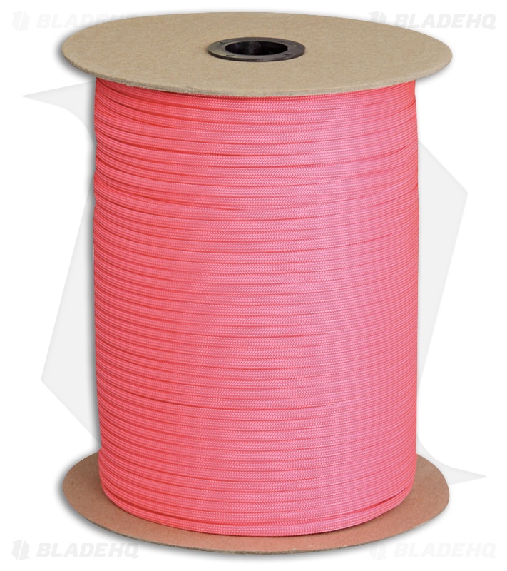 Marbles 550 Baby Pink Paracord Nylon (1000') USA