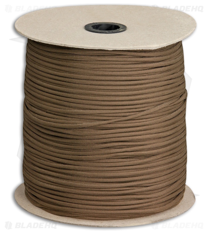 Marbles 550 Brown Paracord Nylon (1000') USA