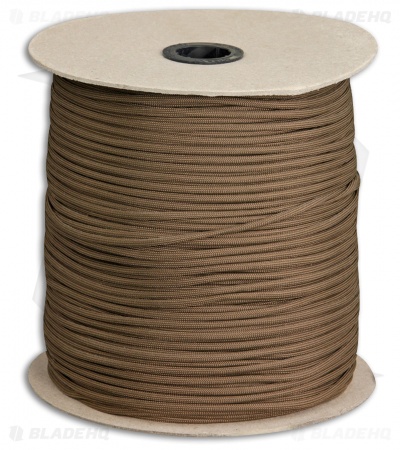 Marbles 550 Brown Paracord Nylon (1000') USA