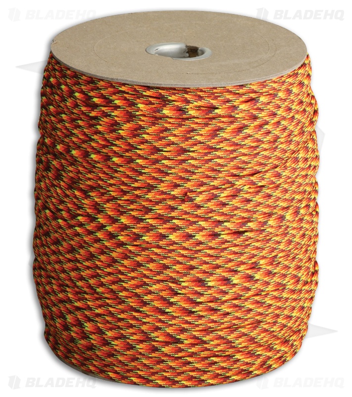 Marbles 550 Paracord Fireball Nylon (1000') USA