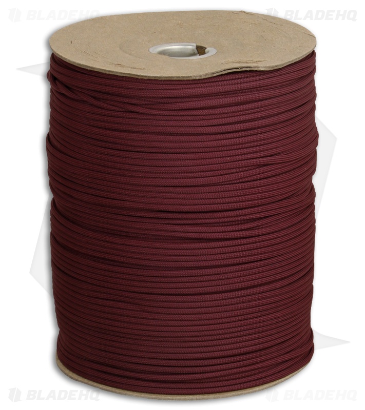 Marbles 550 Paracord Maroon Nylon (1000') USA