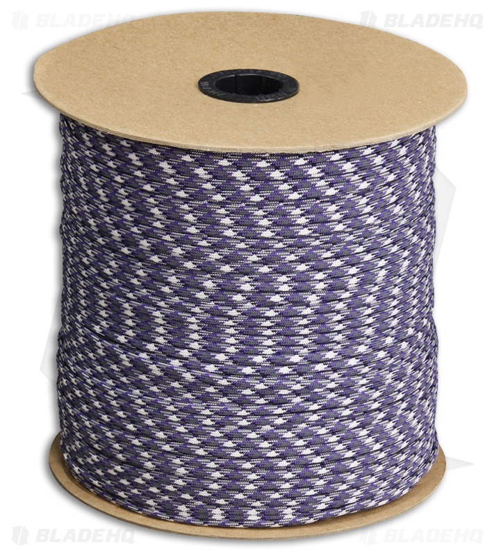 Marbles 550 Purple Camo Paracord Nylon (1000') USA