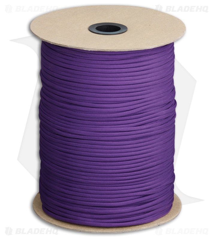 Marbles 550 Purple Paracord Nylon (1000') USA
