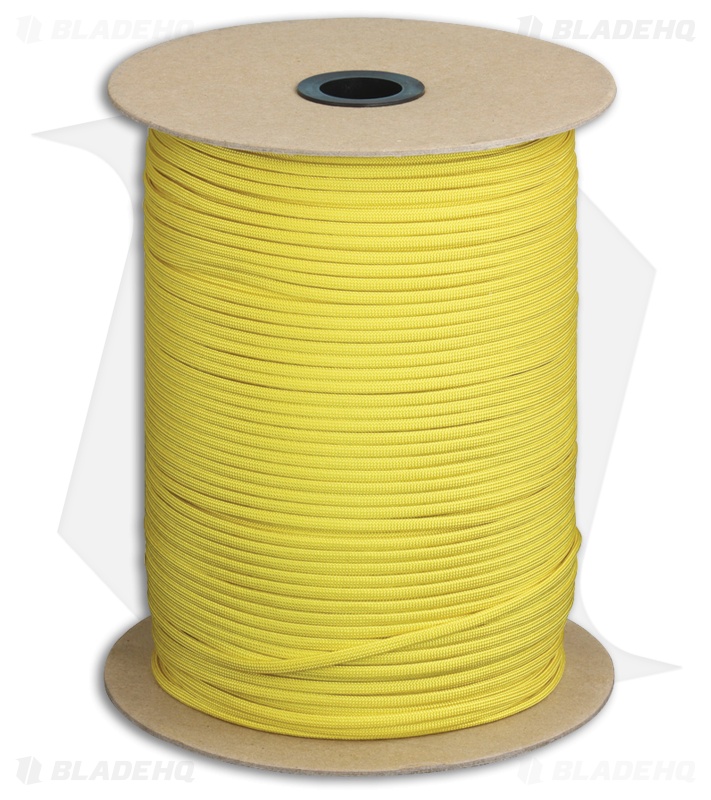 Marbles 550 Yellow Paracord Nylon (1000') USA