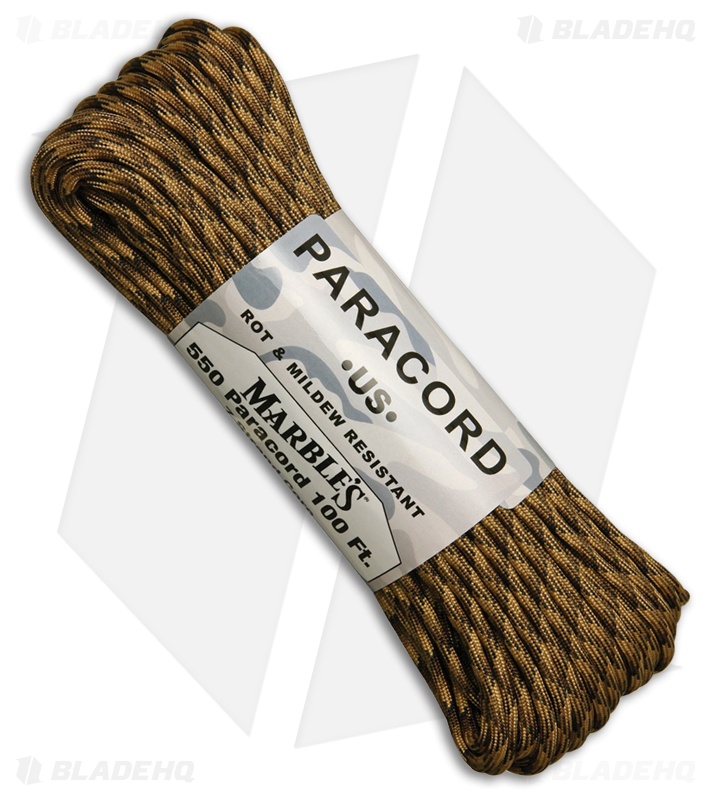 FDE Camo Nylon Braided 550 Cord Paracord (100')