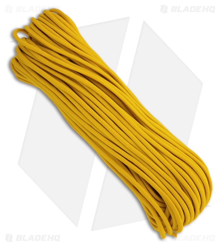 Mustard 550 Paracord Nylon Braided 7-Strand Core (100') USA