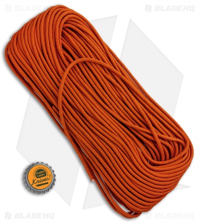 Orange 550 Paracord Nylon Braided 7-Strand Core (100') USA