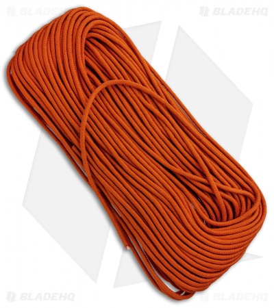 Orange 550 Paracord Nylon Braided 7-Strand Core (100') USA