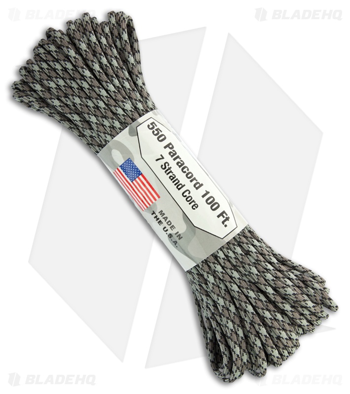 Titanium 550 Paracord Nylon Braided 7-Strand Core (100') USA