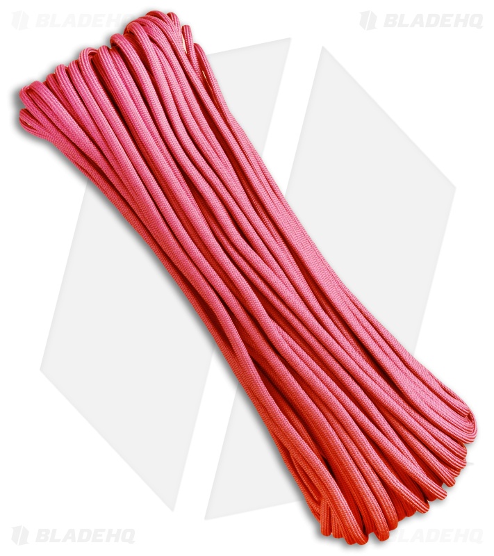 550 Lb. Paracord 100 Ft. 7 Strand Core (Baby Pink) RG1029H