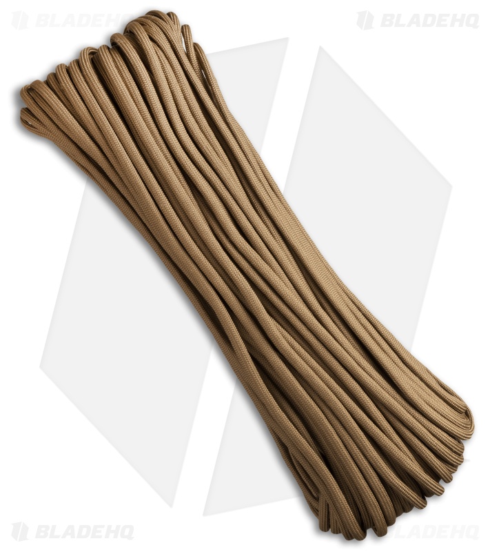550 Lb. Paracord 100 Ft. 7 Strand Core (Coyote)