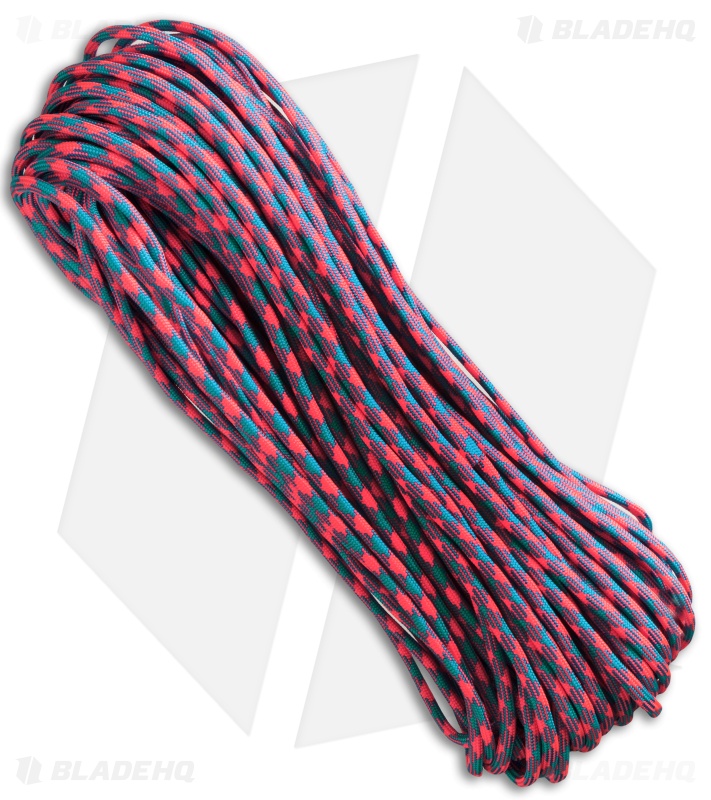 550 Lb. Paracord 100 Ft 7 Strand Core (Cotton Candy)