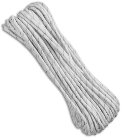 550 Lb. Paracord 100 Ft 7 Strand Core (White)