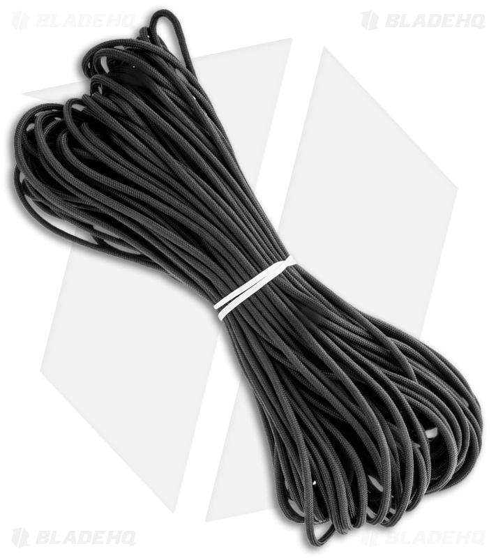 Blackout 550 Paracord Black Inner 7-Strand Core (100') USA BHQ Exclusive