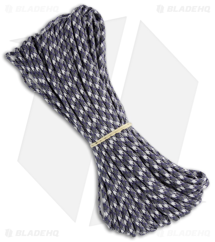 Purple Camo 550 Paracord Nylon Braided 7-Strand Core (100') USA
