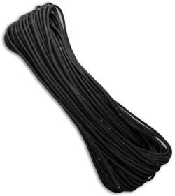 PrepCord Blackout 550 Paracord w/ Fishing Line & Jute Cord (100