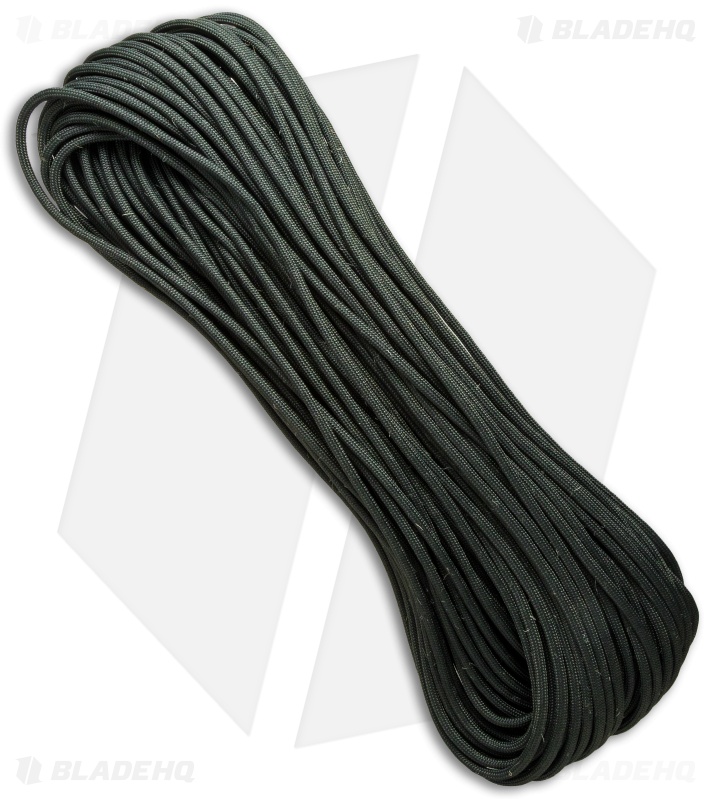 PrepCord OD Green 550 Paracord w/ Fishing Line & Jute Cord (100') USA