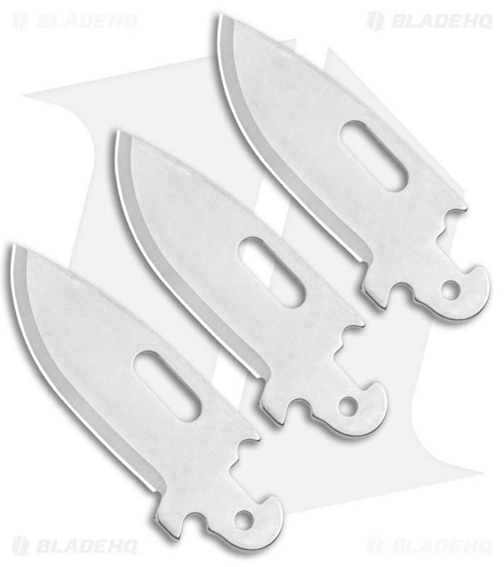 Cold Steel Click-N-Cut Replacement Blade  3 Pack (2.5" Drop Point) 40AP3A