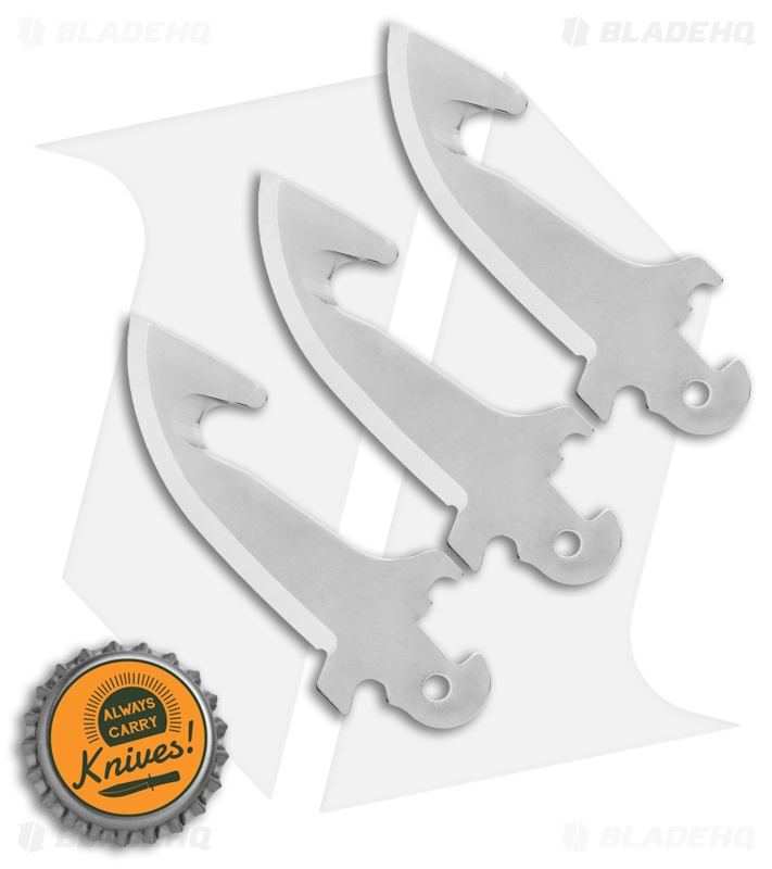 Cold Steel Click-N-Cut Replacement Blade  3 Pack (2.5" Gut Hook) 40AP3E