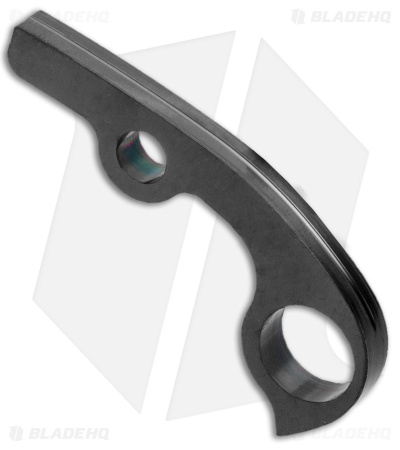 Flytanium Custom Titanium Backspacer for Spyderco Para 3 - Black 