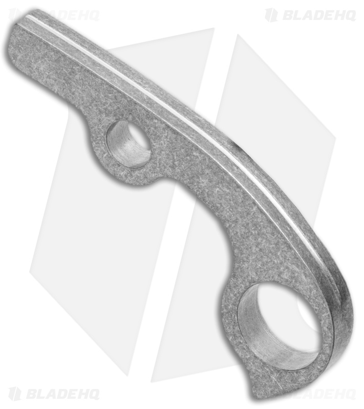 Flytanium Custom Titanium Backspacer for Spyderco Para 3 - Stonewash