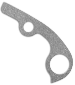 Flytanium Custom Titanium Backspacer for Spyderco Para 3 - Stonewash