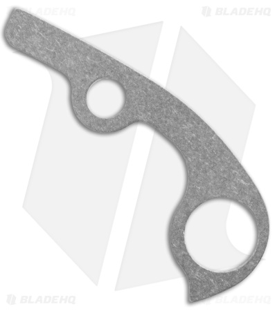 Flytanium Custom Titanium Backspacer for Spyderco Para 3 - Stonewash