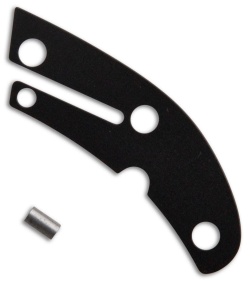 Flytanium Titanium Coated Backspacer For Spyderco Delica - Black DLC