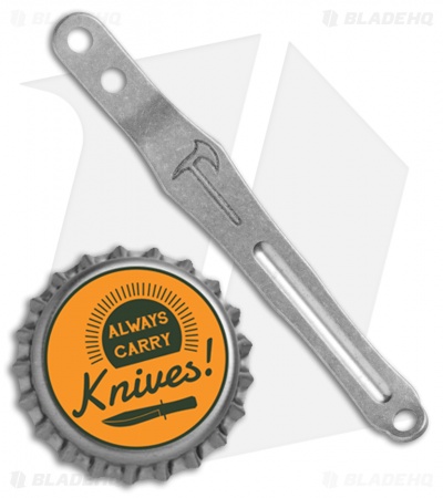 Hoback Knives Custom Titanium Pocket Clip (Stonewash)