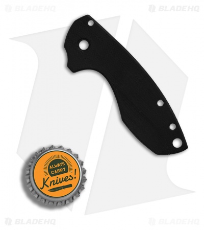 Karbadize CRKT Pilar Replacement Scale - Black Canvas Micarta