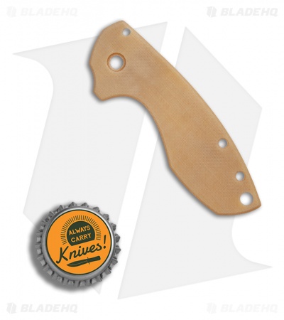 Karbadize CRKT Pilar Replacement Scale - Bone Linen Micarta